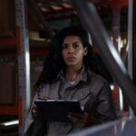 Supply chain manager overseeing logistics operations in the USA