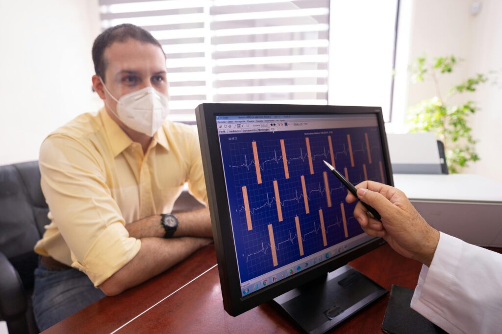 Heart specialist doctor working in