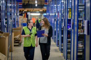Logistics coordinator managing warehouse operations in USA
