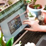 Person working remotely from home in Pakistan